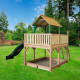 Atka Play Tower Brown/green - Green slide Atka Play Tower Brown/green - Green slide